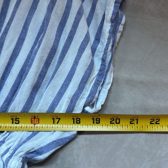 Rails Linen Tie Front Mini Dress Womens Medium Rayon Linen Blend Beachy Resort - Picture 10 of 11